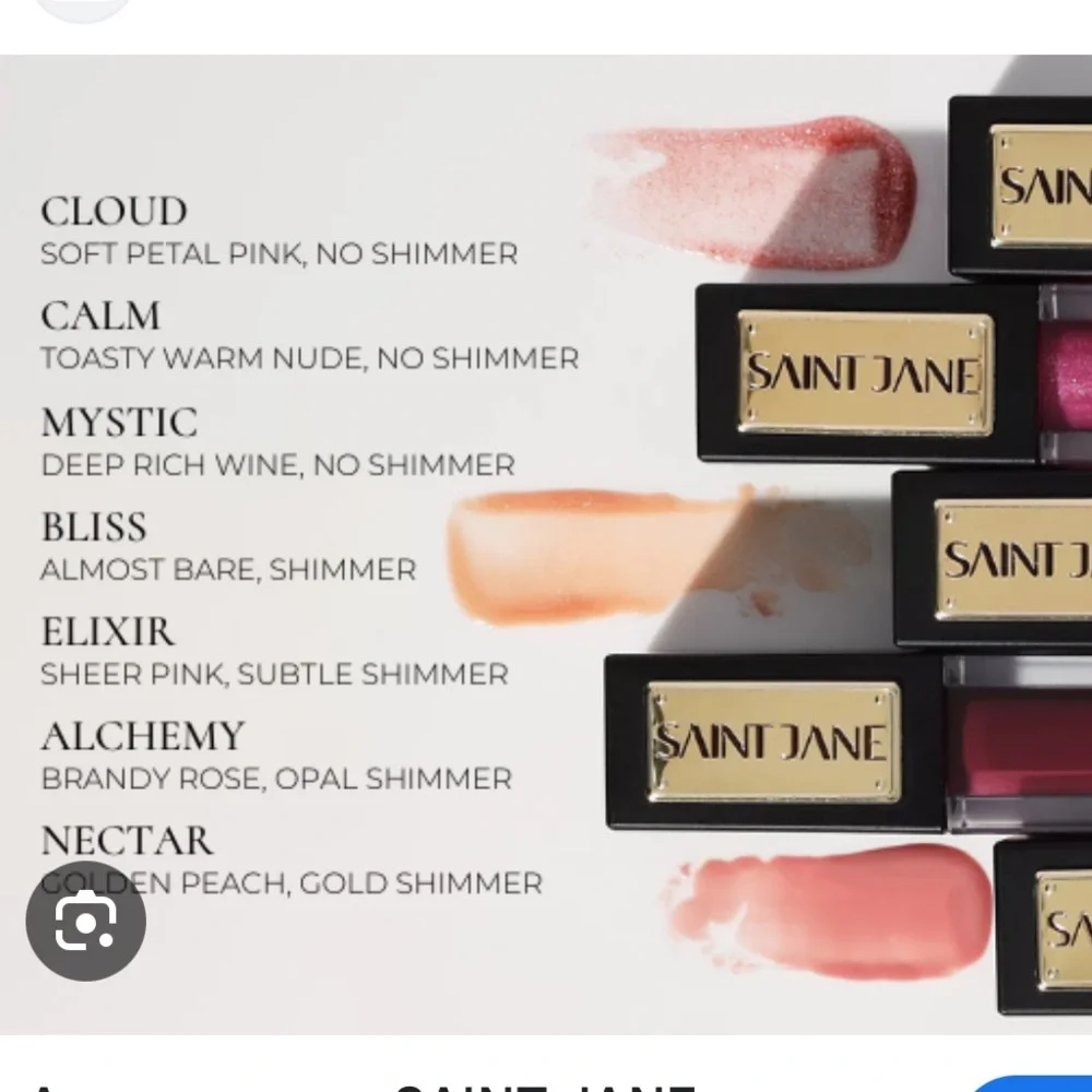 Saint Jane Clean Luxury Lip Oil in Nectar - Floral Infused - .15 oz